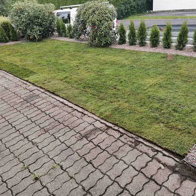 Ny hage etter kundens ønske / plan - Etterbilde
